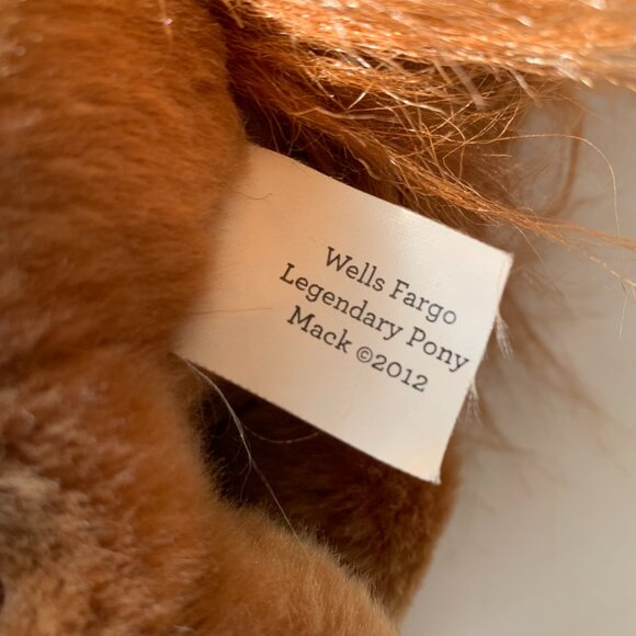 WELLS FARGO LEGENDARY PONY HORSE PLUSH STUFFED ANIMAL MACK 2012 - Picture 10 of 10